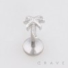 3D PALM TREE SUMMER DESERT PUSHIN (THREADLESS) 316L SURGICAL STEEL LABRET SET